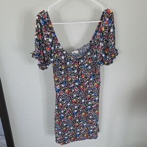 Miami Multicolor Floral Mini Dress